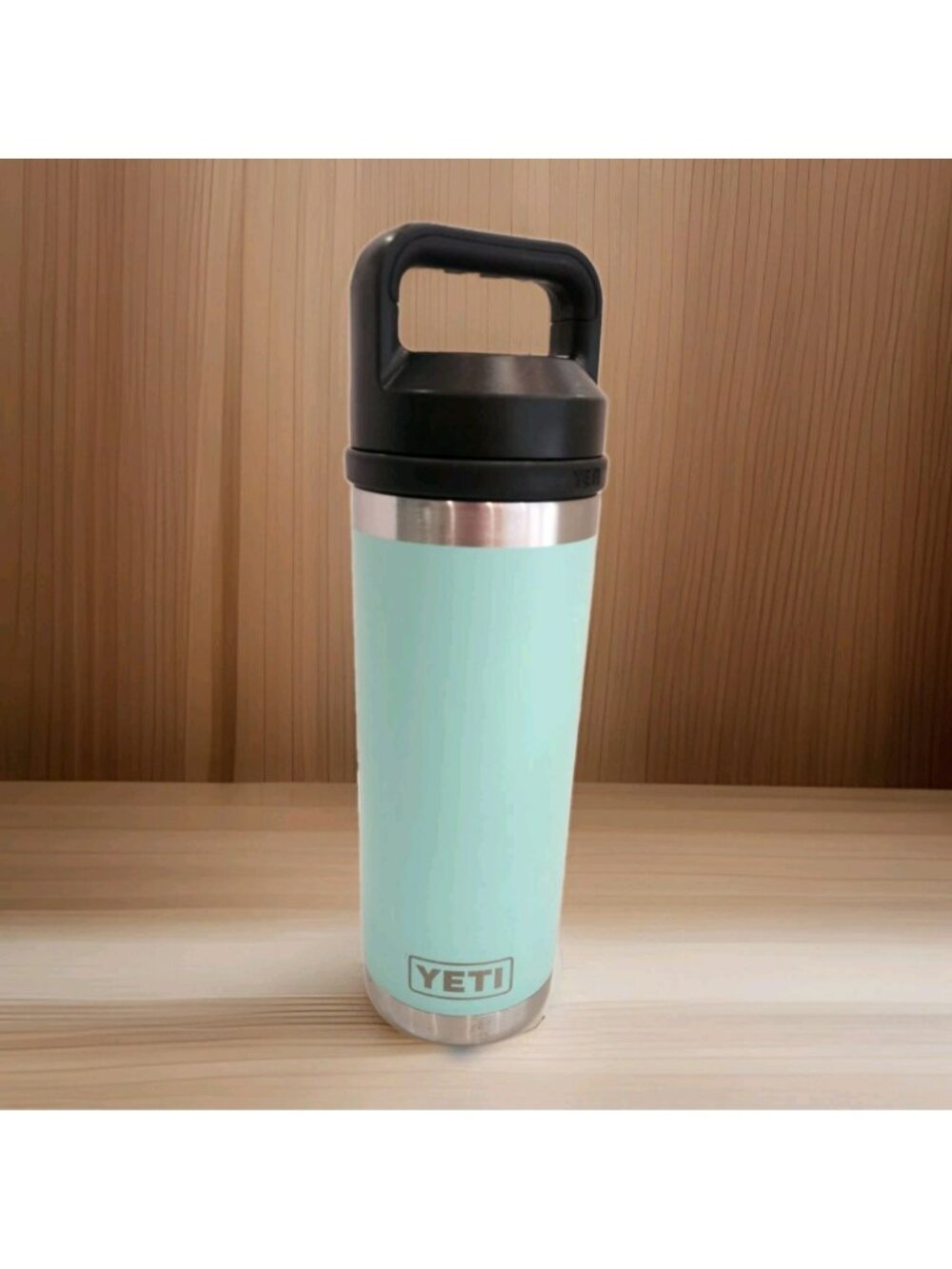 YETI Rambler 18oz Bottle Chug Cap Seafoam Green Insulated Stainless Steel